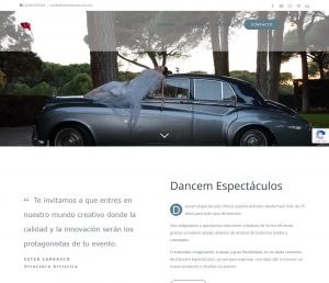 Página web Dancem Espectáculos
