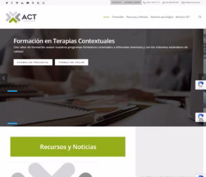Página web Instituto Act