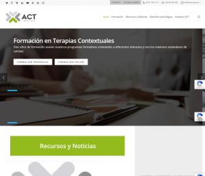 Página web Instituto Act